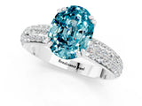White gold Oval Cut Cut Diamond Milgrain Marquise Band with Prong Setting_1