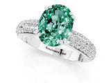 White gold Oval Cut Cut Diamond Milgrain Marquise Band with Prong Setting_1