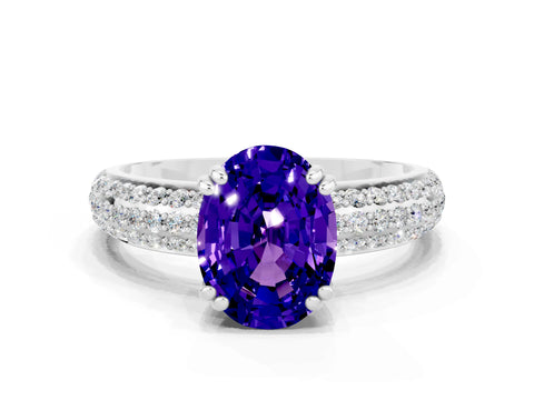 White gold Oval Cut Cut Diamond Milgrain Marquise Band with Prong Setting