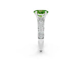 White gold Oval Cut Cut Diamond Milgrain Marquise Band with Prong Setting_2