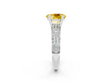 White gold Oval Cut Cut Diamond Milgrain Marquise Band with Prong Setting_2