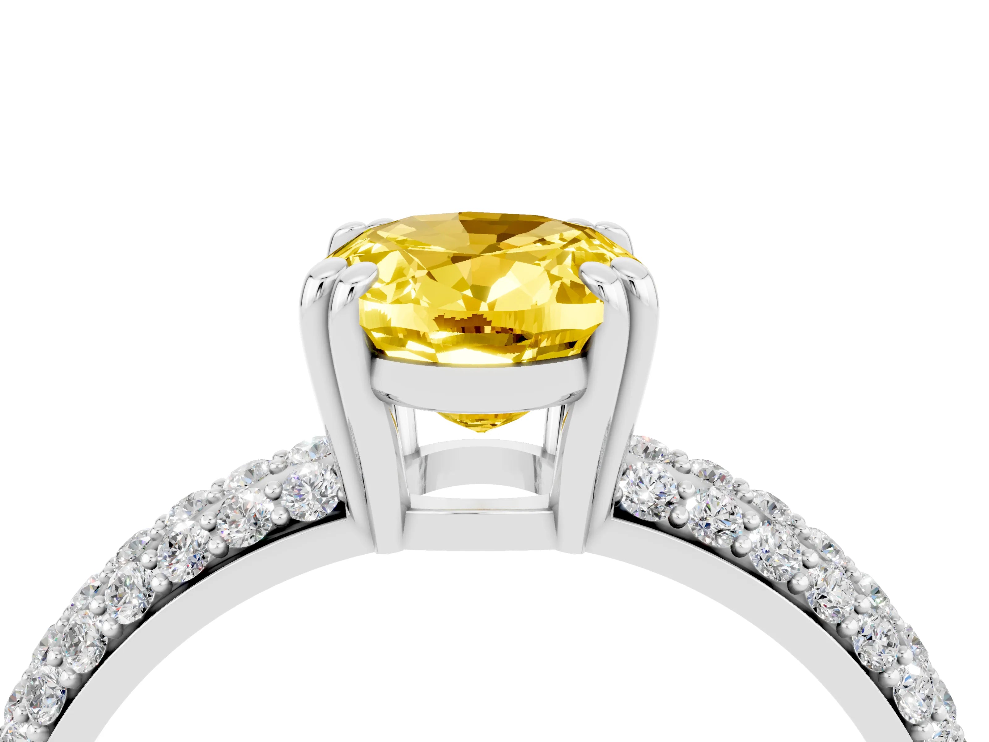 White gold Oval Cut Cut Diamond Milgrain Marquise Band with Prong Setting_4