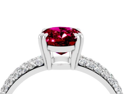 White gold Oval Cut Cut Diamond Milgrain Marquise Band with Prong Setting_4