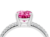 White gold Oval Cut Cut Diamond Milgrain Marquise Band with Prong Setting_4