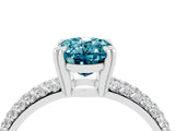 White gold Oval Cut Cut Diamond Milgrain Marquise Band with Prong Setting_4
