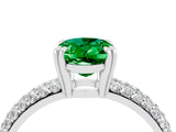 White gold Oval Cut Cut Diamond Milgrain Marquise Band with Prong Setting_4