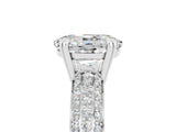 White gold Oval Cut Cut Diamond Milgrain Marquise Band with Prong Setting_5