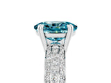 White gold Oval Cut Cut Diamond Milgrain Marquise Band with Prong Setting_5