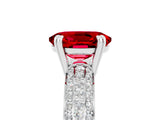 White gold Oval Cut Cut Diamond Milgrain Marquise Band with Prong Setting_5