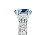 White gold Oval Cut Cut Diamond Milgrain Marquise Band with Prong Setting_5