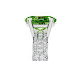 White gold Oval Cut Cut Diamond Milgrain Marquise Band with Prong Setting_5