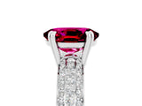 White gold Oval Cut Cut Diamond Milgrain Marquise Band with Prong Setting_5