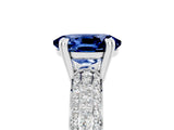 White gold Oval Cut Cut Diamond Milgrain Marquise Band with Prong Setting_5
