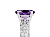 White gold Oval Cut Cut Diamond Milgrain Marquise Band with Prong Setting_5