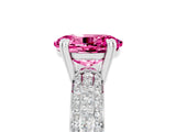 White gold Oval Cut Cut Diamond Milgrain Marquise Band with Prong Setting_5