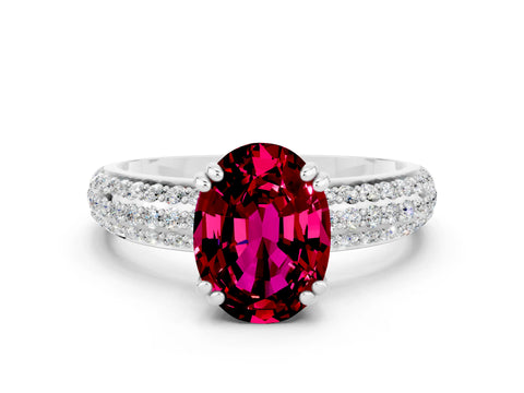 White gold Oval Cut Cut Diamond Milgrain Marquise Band with Prong Setting