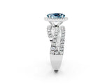 White gold Oval Cut Cut Halo Split Shank Prong Setting Ring_14