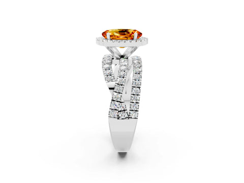 White gold Oval Cut Cut Halo Split Shank Prong Setting Ring_14