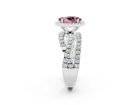 White gold Oval Cut Cut Halo Split Shank Prong Setting Ring_14