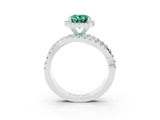 White gold Oval Cut Cut Halo Split Shank Prong Setting Ring_15