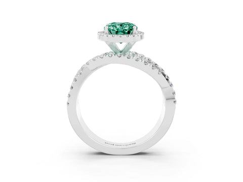 White gold Oval Cut Cut Halo Split Shank Prong Setting Ring_15