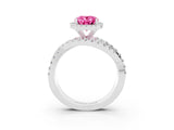White gold Oval Cut Cut Halo Split Shank Prong Setting Ring_15