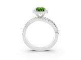 White gold Oval Cut Cut Halo Split Shank Prong Setting Ring_15
