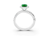 White gold Oval Cut Cut Halo Split Shank Prong Setting Ring_15