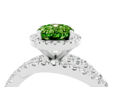 White gold Oval Cut Cut Halo Split Shank Prong Setting Ring_16
