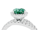 White gold Oval Cut Cut Halo Split Shank Prong Setting Ring_16