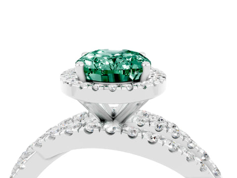 White gold Oval Cut Cut Halo Split Shank Prong Setting Ring_16