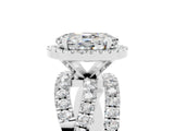 White gold Oval Cut Cut Halo Split Shank Prong Setting Ring_17