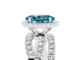 White gold Oval Cut Cut Halo Split Shank Prong Setting Ring_17