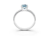 White gold Oval Cut Cut Pave Diamond Engagement Ring with Channel Set Band and Four-Prong Setting_3