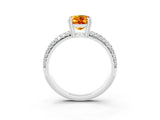 White gold Oval Cut Cut Pave Diamond Engagement Ring with Channel Set Band and Four-Prong Setting_3