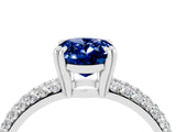 White gold Oval Cut Cut Pave Diamond Engagement Ring with Channel Set Band and Four-Prong Setting_4