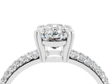 White gold Oval Cut Cut Pave Diamond Engagement Ring with Channel Set Band and Four-Prong Setting_4