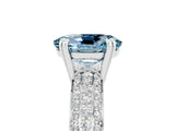 White gold Oval Cut Cut Pave Diamond Engagement Ring with Channel Set Band and Four-Prong Setting_5