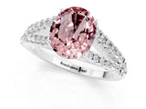 White gold Oval Cut Cut Split Shank Pave Diamond Engagement Ring with Four-Prong Setting_1
