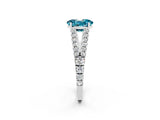 White gold Oval Cut Cut Split Shank Pave Diamond Engagement Ring with Four-Prong Setting_2