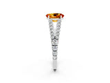 White gold Oval Cut Cut Split Shank Pave Diamond Engagement Ring with Four-Prong Setting_2