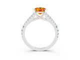 White gold Oval Cut Cut Split Shank Pave Diamond Engagement Ring with Four-Prong Setting_3
