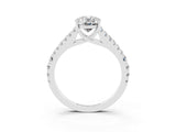 White gold Oval Cut Cut Split Shank Pave Diamond Engagement Ring with Four-Prong Setting_3