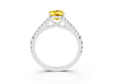 White gold Oval Cut Cut Split Shank Pave Diamond Engagement Ring with Four-Prong Setting_3