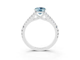 White gold Oval Cut Cut Split Shank Pave Diamond Engagement Ring with Four-Prong Setting_3