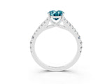 White gold Oval Cut Cut Split Shank Pave Diamond Engagement Ring with Four-Prong Setting_3