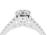 White gold Oval Cut Cut Split Shank Pave Diamond Engagement Ring with Four-Prong Setting_4
