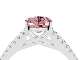 White gold Oval Cut Cut Split Shank Pave Diamond Engagement Ring with Four-Prong Setting_4