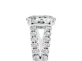 White gold Oval Cut Cut Split Shank Pave Diamond Engagement Ring with Four-Prong Setting_5