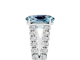 White gold Oval Cut Cut Split Shank Pave Diamond Engagement Ring with Four-Prong Setting_5